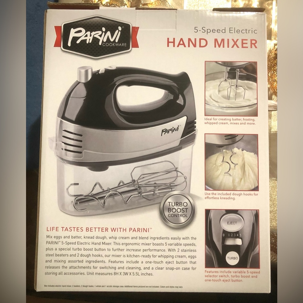 5-speed electric hand mixer